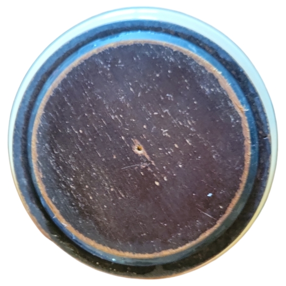 Vtg 60s Nyalyn Canister Cookie Jar Spring Flowers Sealing Wooden Lid Pottery - Picture 8 of 8